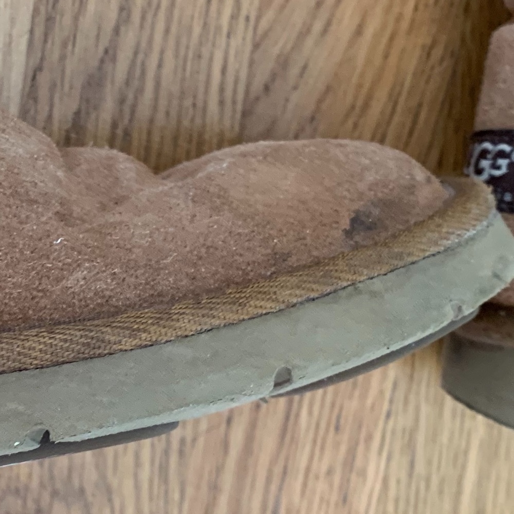 UGG Sunset Tall Boots Side Zip Chestnut - Picture 10 of 14